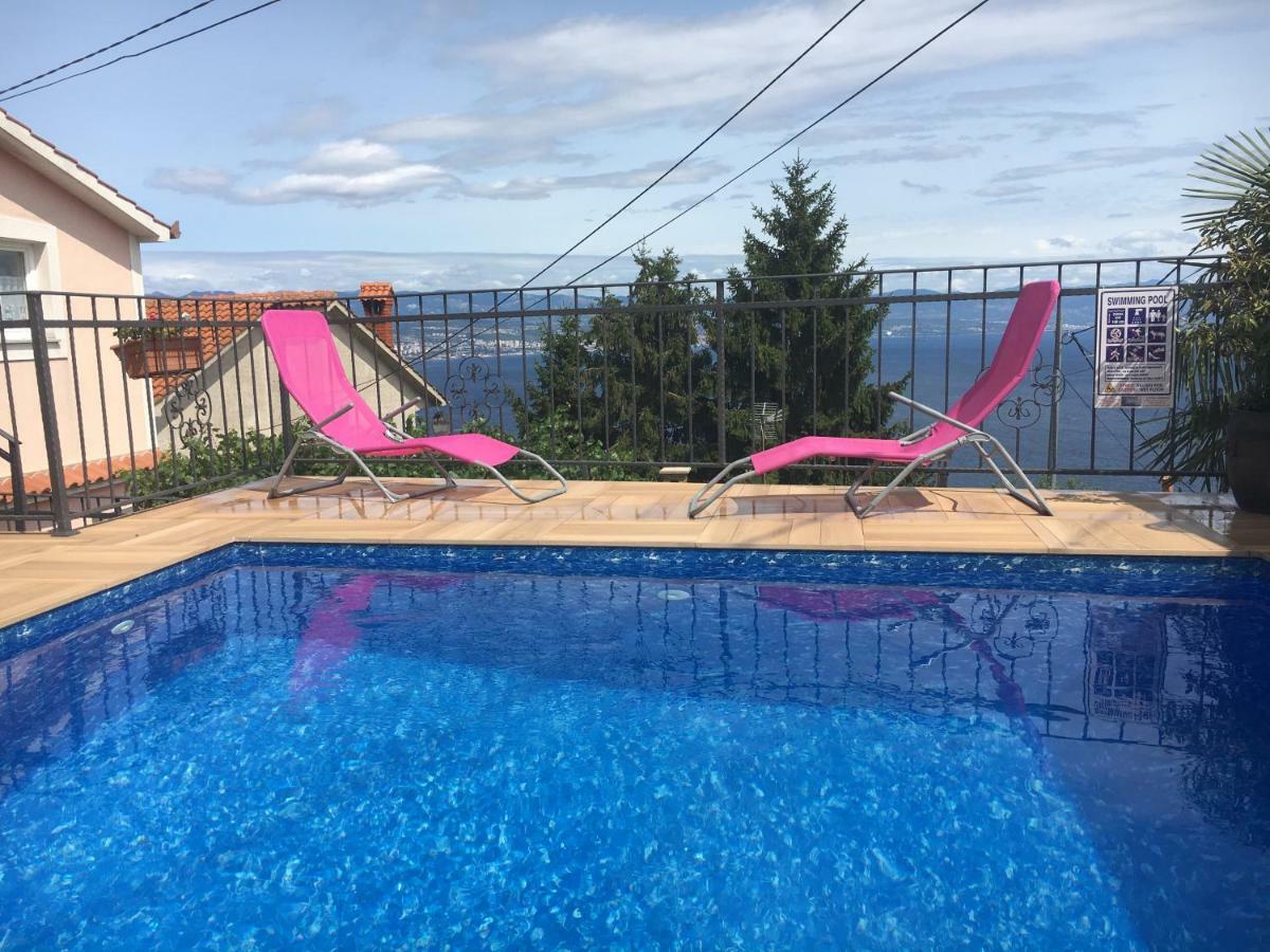 House Anastazia With Spectacular View Villa Lovran Exterior foto