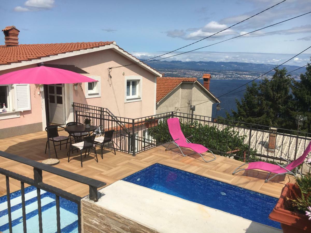 House Anastazia With Spectacular View Villa Lovran Exterior foto